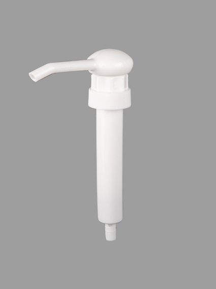24/415 White Plastic Jam Syrup Dispenser Pump