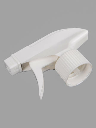 This plastic foam mist trigger sprayer features a 28 mm neck size 